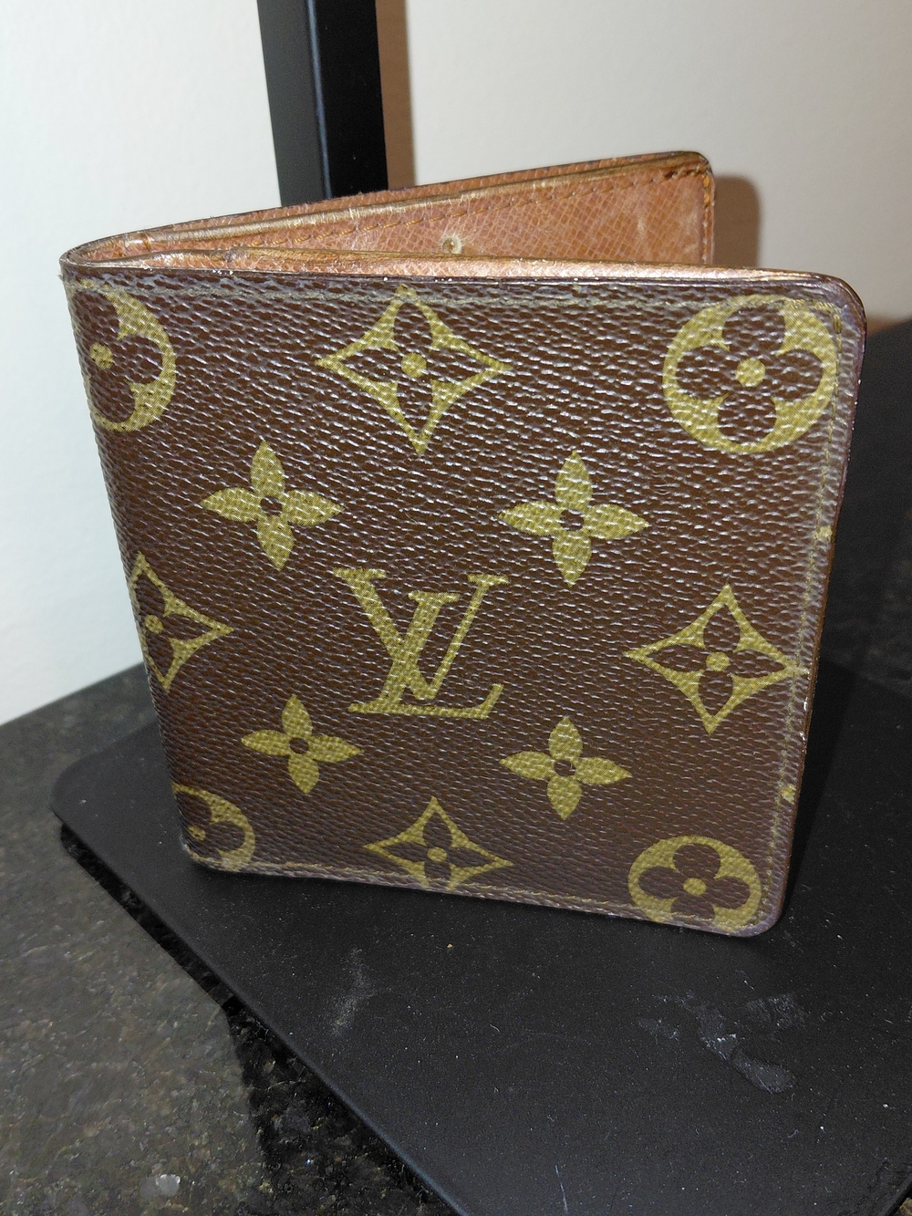Louis Vuitton Brown Monogram Canvas Card ID Men's Wallet